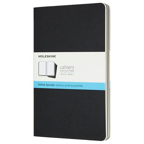 Moleskine Cahier Journal Black With Dotted Ivory Pages 5 12 X 8 14