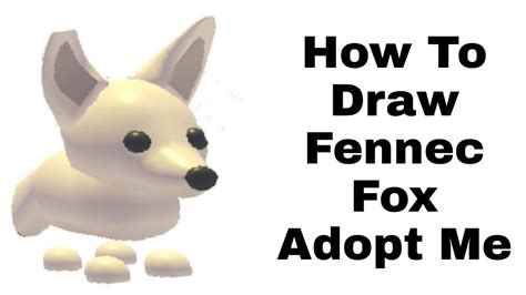 Roblox Adopt Me Coloring Pages Fennec Fox Pets Drawing Cute Food