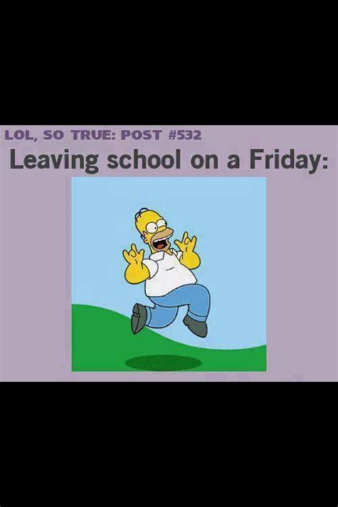 Leaving School Work On A Friday Haha D Funny Cartoons Leaving