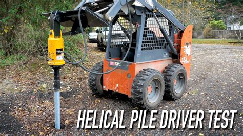Testing The Mascore Helical Pile Driver Dr Decks Youtube
