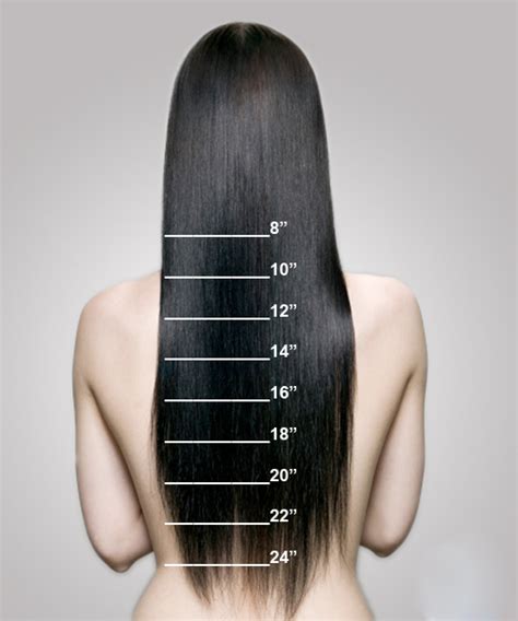 What is the longest hair extension length. .: Length chart- how to measure your extensions length