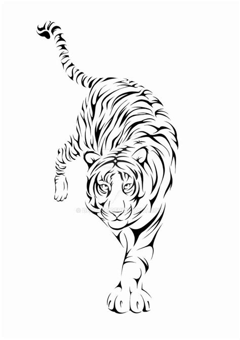 Tiger Tribal Tattoo By Debybee On Deviantart Tribal Tiger Tattoo