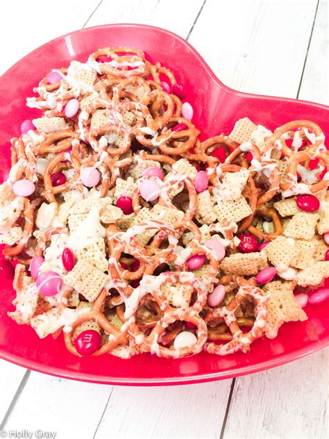 Valentines Day Party Snack Mix No Bake Recipe