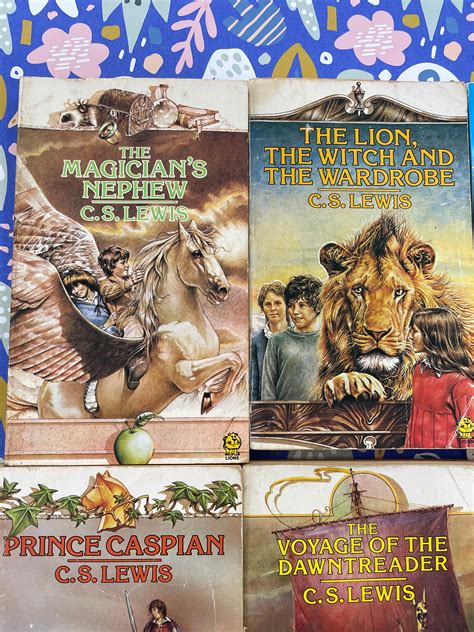 The Chronicles Of Narnia By Cs Lewis 1980s Vintage Book Set Etsy