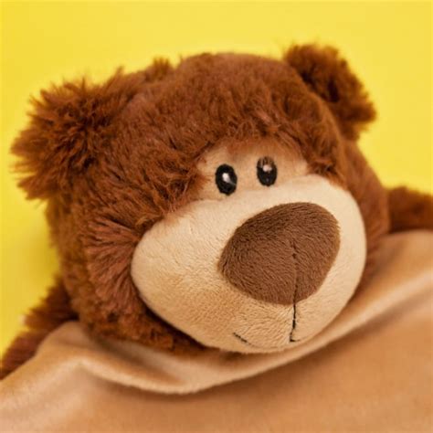 Personalised Embroidered Cubbies Brown Bear Snuggle Blankie The T