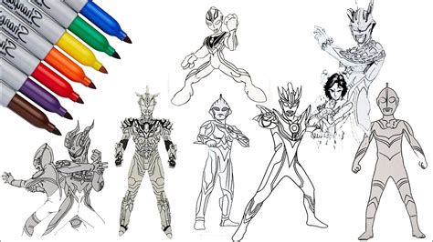 All Ultraman Pages Ultraman Collection Coloring Pages Sailany