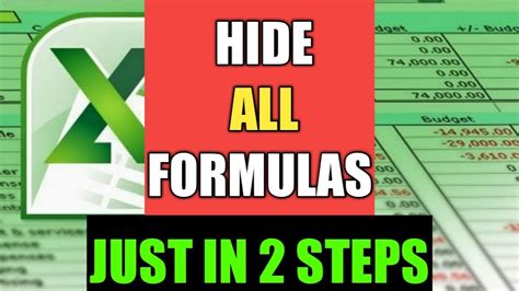 How To Hide Formulas In Excel By Cool Trick Youtube