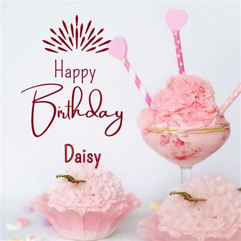 Hd Happy Birthday Daisy Cake Images And Shayari