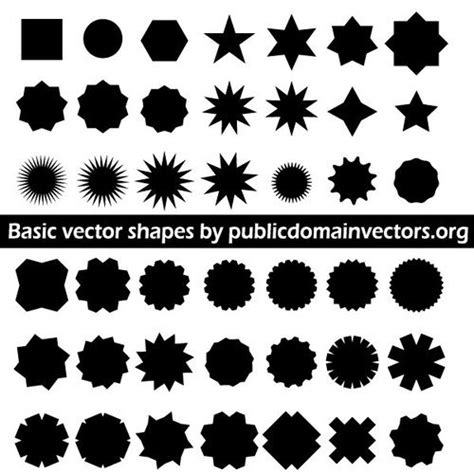 Vector Shapes At Collection Of Vector Shapes Free For