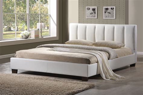 Gibraltar White Faux Leather Bed Frame Sensation Sleep Beds And Mattresses