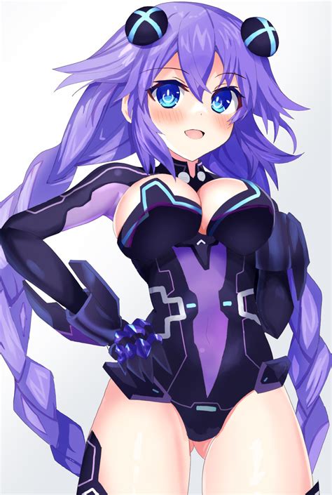 Neptune Neptunia Purple Heart Neptunia Neptune Series Absurdres Highres 1girl Blush