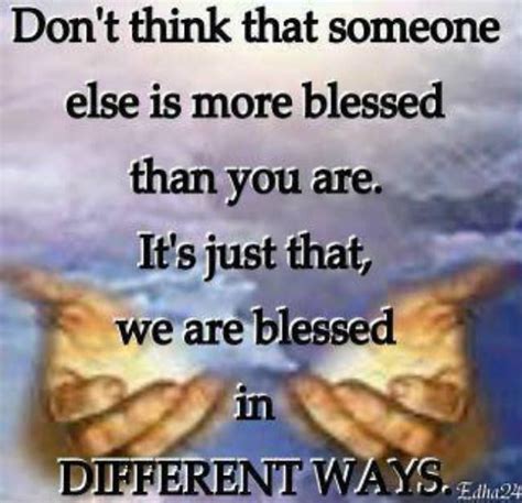 We Are Blessed In Different Ways Pictures Photos And Images For