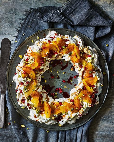 There is a long standing debate about whether new zealand or australia invented this dessert. Negroni meringue pavlova wreath with pomegranate and ...