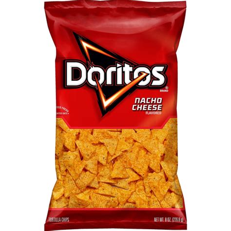 doritos tortilla chips nacho cheese flavored 8 oz snacks chips and dips edwards food giant