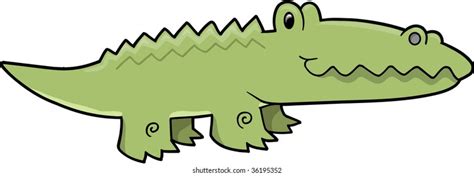 Cute Alligator Vector Illustration Stock Vector Royalty Free 31409512