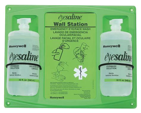 Did you scroll all this way to get facts about eye wash station? HONEYWELL Eye Wash Station, (2) 32 oz. Bottle Size, 3 yr. Shelf Life, 14" Height, 18" Width, 5 ...