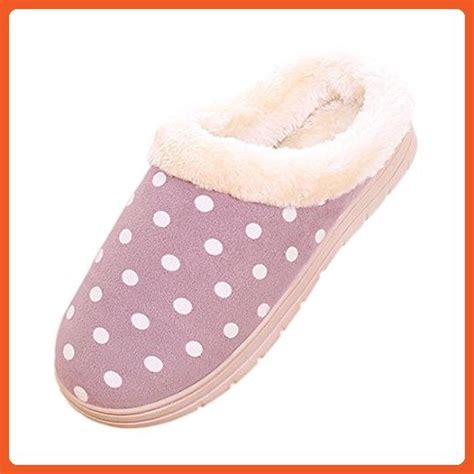 Bestfur Womens Soft Sole Cozy Warm Fuzzy House Slippers Slippers For
