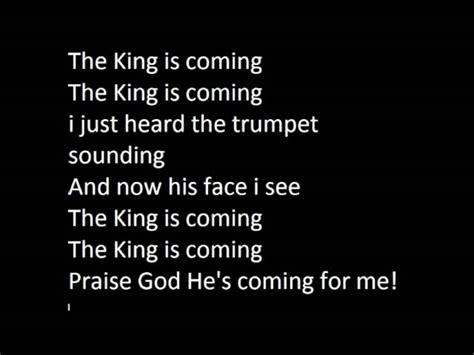 The King Is Coming Lyrics Chords Chordify