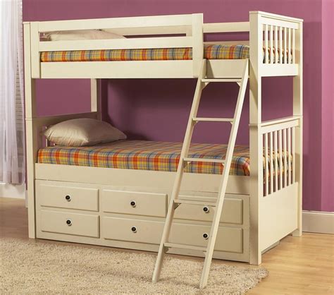 209 double deckercabinet â‚± bed frame. Twin Bunk Bed & Trundle w Multiple Medium Sized Drawers ...