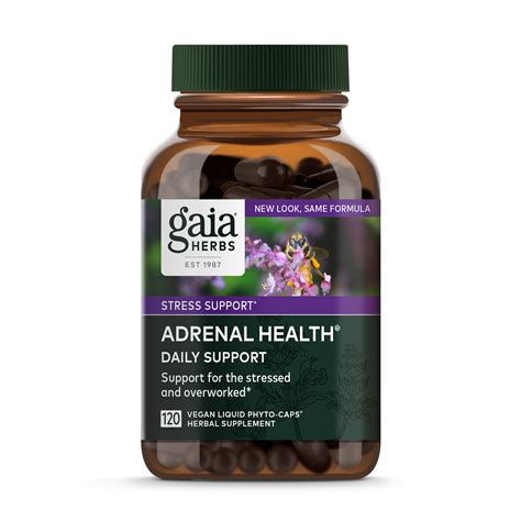 Gaia Herbs Systemsupport Adrenal Health Vegetarian Liquid Phyto Caps Value Size Shop Herbs