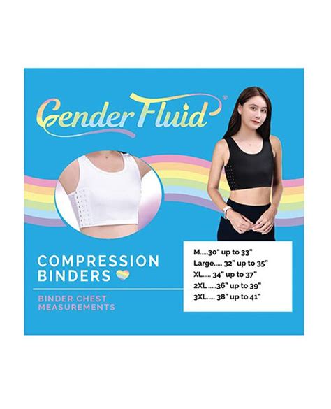 Gender Fluid Chest Compression Binder Xxl Black Pleasure Cartel