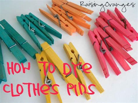 23 Adorable Diys You Can Make With Clothespins Clothes Pins Dye