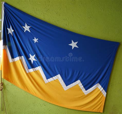 Flag Of Magallanes Stock Image Image Of Antartica Flag 173087217
