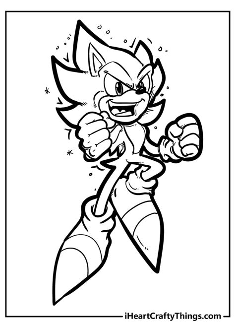 24 Hyper Sonic Coloring Pages Jacksonheath