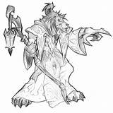 Warcraft Worgen Sketch Drawing Cataclysm Concept Character Coloring Creativeuncut Characters Rpg Sketches Getdrawings Amp Designs Werewolf sketch template