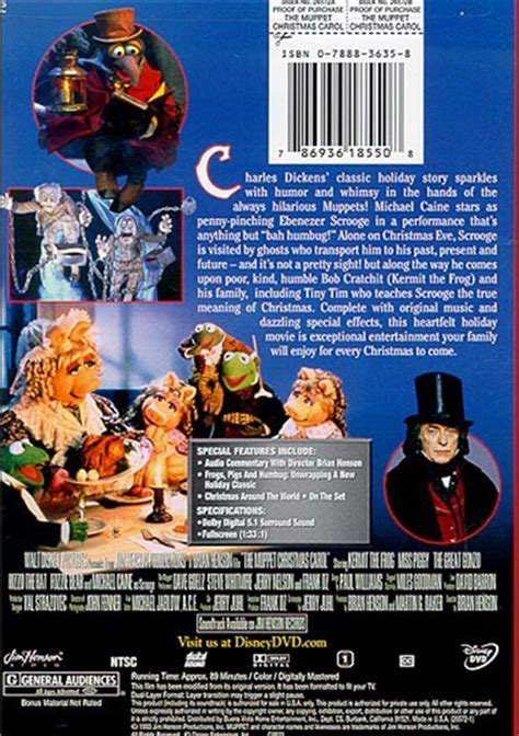 Muppet Christmas Carol Dvd 1993 Dvd Empire