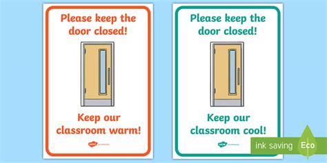 Free Please Close The Door Sign Teacher Made Twinkl