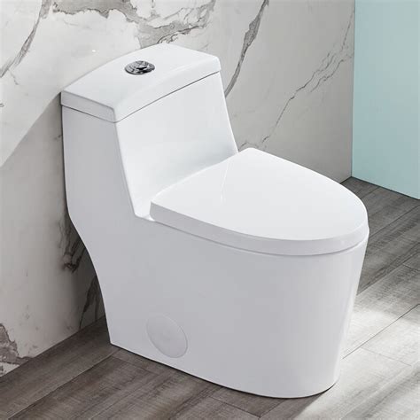 Deervalley Dual Flush Elongated One Piece Toilet With Glazed Surface