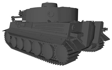 Mijn Tank Tiger 3d Model 25 C4d Free3d