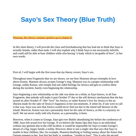 Sayos Sex Theory Draft 1pdf Docdroid
