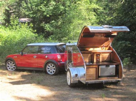 Moving a car is not always easy. Mini Cooper camper trailer RVs for small car owners