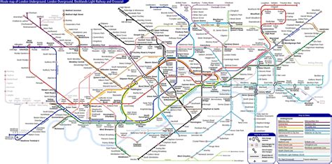 Tfl Rail Map With Vibrant Overground Lines Instead Of Orange London