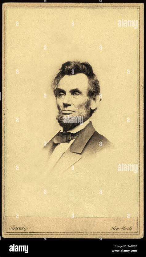 Head And Shoulders Portrait Of Abraham Lincoln Photograph By Mathew