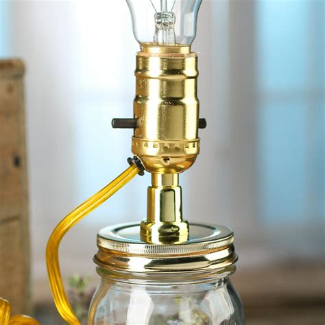 Brass Canning Jar Lamp Kit Lamp Making Hobby Craft Supplies