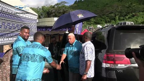 Fijian Prime Minister Officiates At The Savusavu Water Treatment Plant