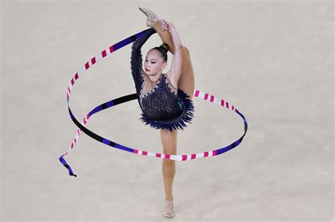 Kazakhstani Gymnast Sabina Ashirbayeva Gymnastics Photos Rhythmic