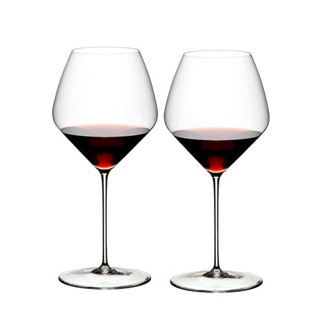 Riedel Veloce Pinot Noir Nebbiolo Wine Glasses Pair