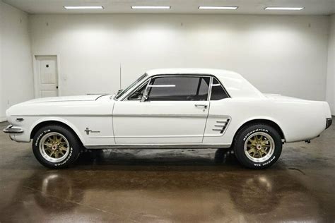 1966 Ford Mustang 36725 Miles White Coupe 289 V8 4 Speed Manual