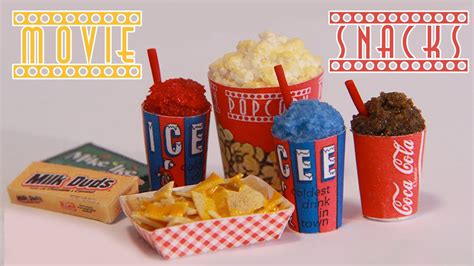 Movie Theater Snacks How To Make Miniature Popcorn Icee Nachos