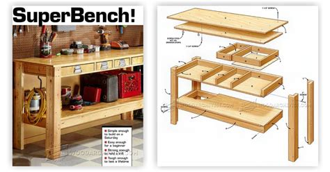 Simple Workbench Plans Woodarchivist