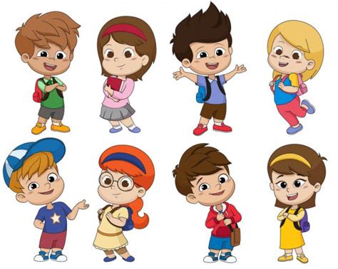 Cartoon Kids — Stock Vector © Memoangeles 28248217