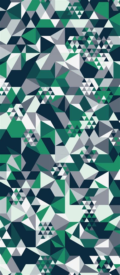 Geometric Hexagonal Alpine Snow Pattern Abstract Wallpaper