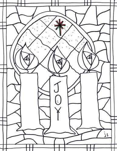 Choose your favorite color for the ribbon. Advent 3 | Advent 3 coloring page | John | Flickr