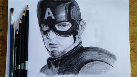Captain america is a character, a superhero who appears in comic books published by marvel comics. Captain America pencil drawing | Avengers End game - YouTube