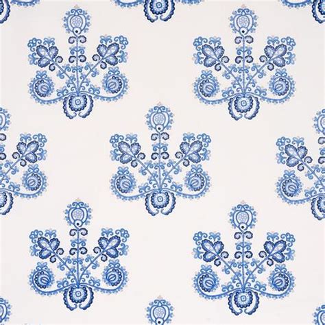 schumacher estrella embroidery porcelain fabric decoratorsbest