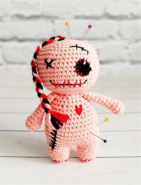 Voodoo Doll Amigurumi Pattern Pincushion Crochet Pattern Etsy